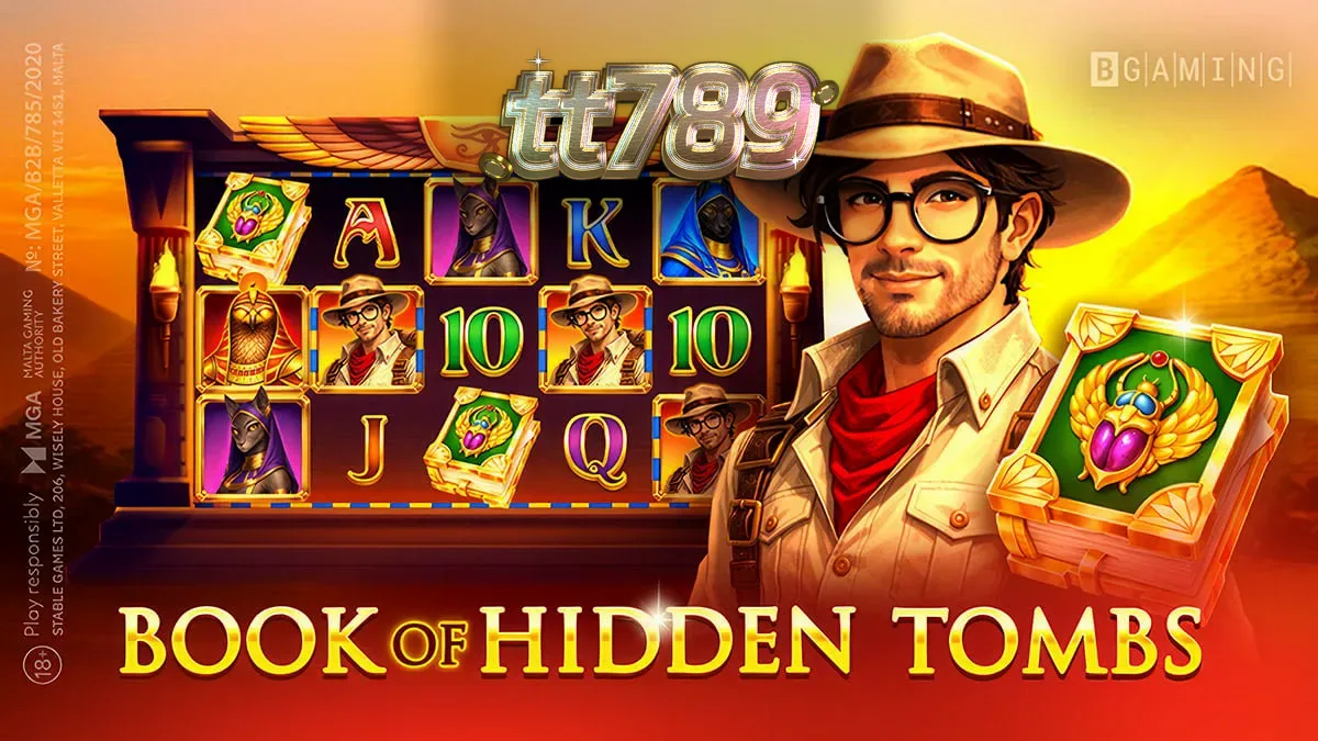 Tampilan visual slot Book of Hidden Tombs dengan tema Mesir Kuno